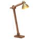 VidaXL Lampada da terra e27 legno di mango massiccio ottone