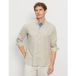 OLYMP Casual Regular Fit Linnen Overhemd beige, Effen