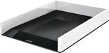 Leitz WOW A4 brievenbakken, wit/zwart, kunststof, 4 stuks
