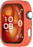 Wigento Huawei Siliconen beschermhoes voor de Watch Fit 4, halfomsluitend, oranje kleur