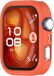 Wigento Huawei Siliconen beschermhoes voor de Huawei Watch Fit 4 Pro, halfomsluitend, oranje kleur