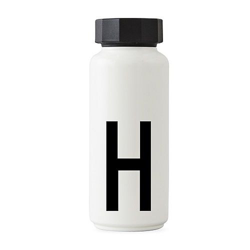 Design Letters AJ Vintage Thermosbeker Wit - Letter H - 5710498739690