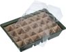 Nature - Kweekbak met deksel en turfpotplaat - 33 x 23 cm - Groen