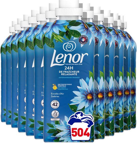 Lenor Wasverzachter Zeebries - 12 x 882 ml - 504 wasbeurten