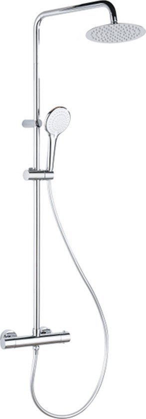 Adema Sparkle 2.0 regendoucheset met thermostaat hoofddouche 20cm handdouche 3 standen chroom 110cm SW773195