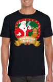 Bellatio Decorations Foute Kerst t-shirt Run Rudolf voor heren - Kerst shirts S