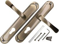 KOTARBAU Deurklink, 72 mm, PZ, deurkruk, patin, deurbeslag, deurgarnituur, lang schild, deurkrukset, binnendeur, buitendeur, handgreep, poortbeslag