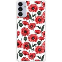 Samsung Galaxy A13 Fleurs de pavot Verstevigd hoesje met sublimatie bedrukking