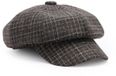 Manfield - Unisex - Grijze geruite pet - Maat 1