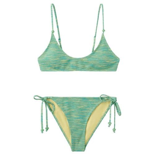 MANGO TEEN crop bikini groen/geel