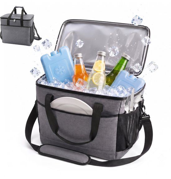 Merkloos Relaxdays Koeltas - 40 l - grijs