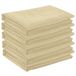 vidaXL Tafelkleed 5 st vierkant crèmewit 90 x 90 cm