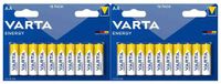 Varta Energy AA Blister - 2 x 10 stuks - Voordeelverpakking