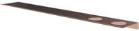 Hotbath &More Planchet 80 cm inclusief bevestigings rails met 2 uitsparingen voor een zeepdispenser of beker Geborsteld koper PVD