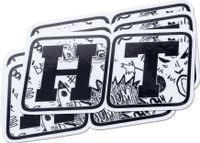 Peugeot Autocollant logo "Heavy-Tuned", noir et blanc, dimensions 10 x 5 cm, pour Jet-Force C-Tech