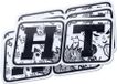 Peugeot Autocollant logo "Heavy-Tuned", noir et blanc, dimensions 10 x 5 cm, pour Jet-Force C-Tech
