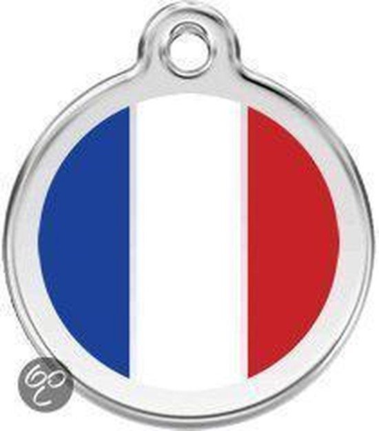 Red Dingo Hondenpenning 20 mm Frankrijk Franse vlag