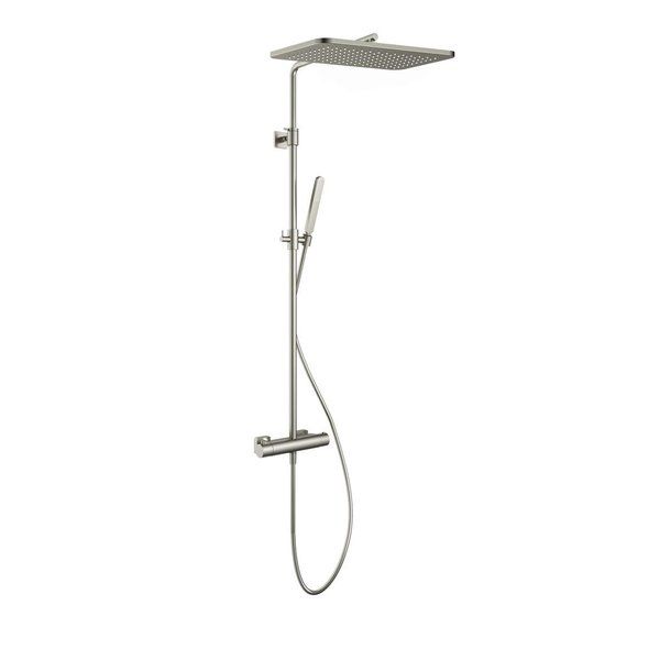 hotbath Gal Thermostatische StortDoucheSet Geborsteld Nikkel PVD SDSGL9GNP5