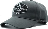 Surf Monkey Baseballpet, verstelbaar, gerecycled, voor dames en heren, Lichtgrijs