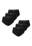 Schiesser Midislip Modern Multipacks Vrouwen Zwart Effen 6 Stuks
