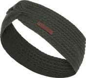 Knit Factory Joy Gebreide Dames Hoofdband - Khaki - One Size