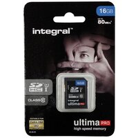Integral UltimaPro 16GB SDHC Memory Card - 80MB/s