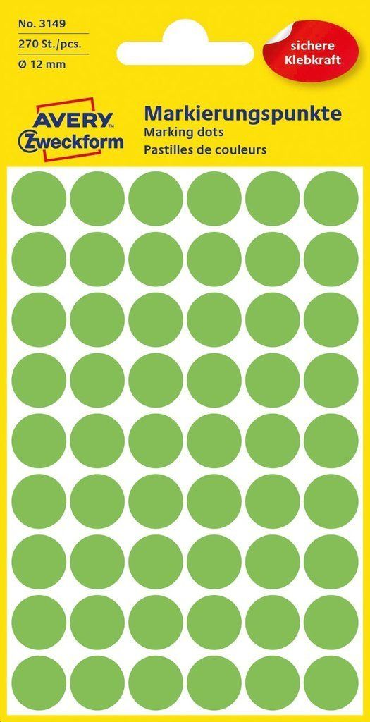 Avery 3149 - Etiket - groen - papier