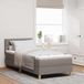 Maison Exclusive - Lit boxspring avec coussins et tête de lit, couleur taupe, 90 x 200 cm, tissu