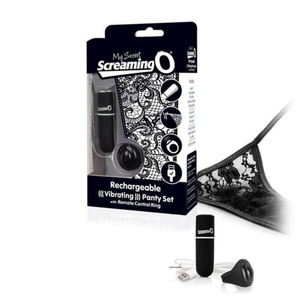 The Screaming O Charged Remote Control Panty Vibrator - Zwart