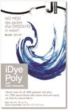 Jacquard iDye Poly Fabric Dye Blauw voor Natuurlijke, Synthetische, Polyester en Gemengde Textielvezels, 14 g No Mess Packet
