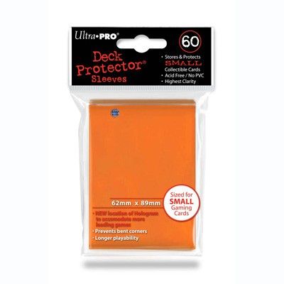 Ultra Pro Sleeves Small Orange 62 x 89 mm