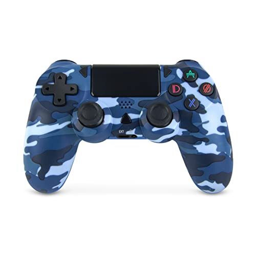Dadson Draadloze Controller - Geschikt voor PS4 (Camouflage blauw)