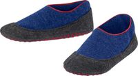 FALKE Cosyshoe Noppen op de zool wol huissokken kinderen blauw - maat 33-34