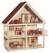 Maison de poupée - Trois étages - Bois massif - Inclus meubles et poupées - Jouets pour filles