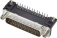 FCI D-SUB D25P13A4GV00LF D-sub male connector 90 ° Aantal polen: 25 Print 1 stuk(s)