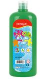 KEYROAD Acrylverf, 1000 ml, fles, groen, veilig voor kinderen, 1 stuk