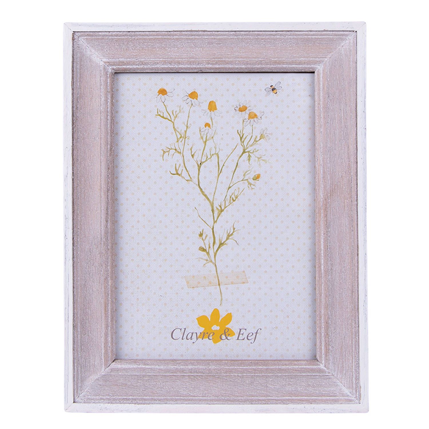 Clayre & Eef fotolijst 10x15 cm bruin hout rechthoek 8717459919389