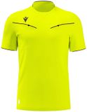Macron Scheidsrechter shirt Ponnet Eco XXS Neonygeel Polyester Korte mouw Mannen Voetbal