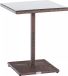 And Outdoormatch Norris Table en verre - Rotin - Marron - 59x59x72cm