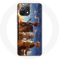 Maniacase Etui voor Xiaomi Mi 11 Lite Tanjiro Inosuke en Zenitsu Demon Slayer Kimetsu no Yaiba Anime Manga