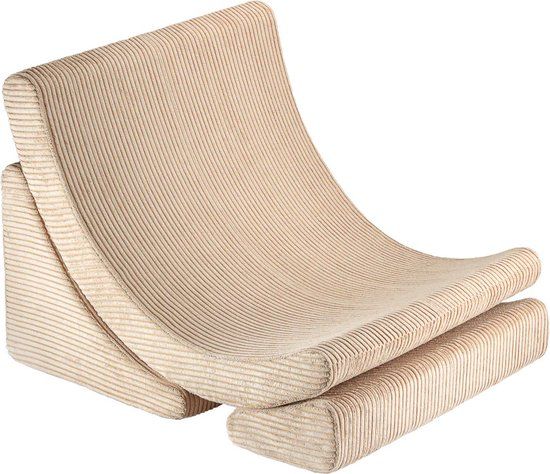 Wigiwama Moon chair corduroy stof Brown sugar