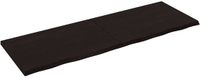 vidaXL Wandschap - Behandeld - Massief Eikenhout - Donkerbruin