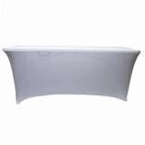 Werkapro 11349 Inklapbare beschermhoes voor tuintafel buiten, UV-bescherming, wit, 240 x 74 x 74 cm