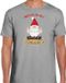Bellatio Decorations fout kersttrui t-shirt heren - Kado Gnoom - grijs - M