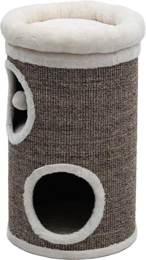 Gebr de boon De Boon Klimton sisal krabton 2 gaats desert | 66 x 38 cm | met 3 ligplekken