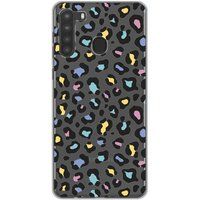 1001 coques Samsung Galaxy A21 Siliconen hoesje - Leopard kleur