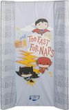 Tataway DC Comics Justice League commode met zijkanten en afbeeldingen van de superhelden Spiderman, Flash en Batman, aankleedkussen voor kinderen, afmetingen 81 x 50 x 9,5 cm