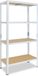 Shelfplaza HOME étagère métallique - 180x75x60 cm - blanc - 4 tablettes