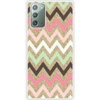 Samsung Bedrukt siliconen hoesje compatibel met Galaxy Note 20 Texture rose