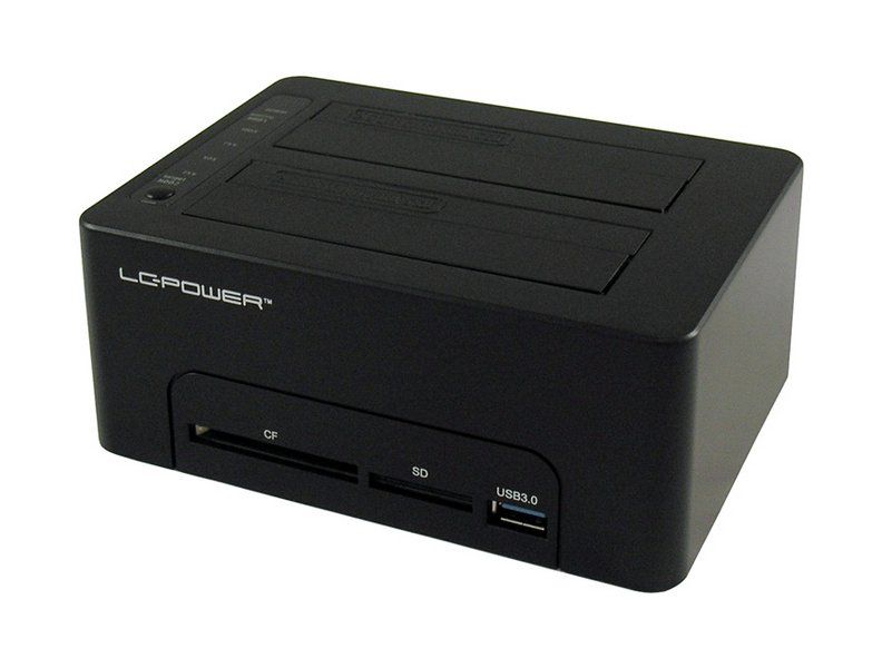 LC-Power LC-DOCK-U3-CR - Basisstation voor opslagstations - Zwart